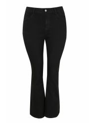 Basic flared black jeans