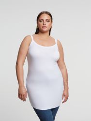 Basic viscose long tank top