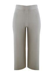 Fine knit culotte trousers