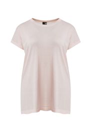 Knit longline top with lurex