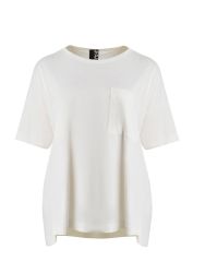 Oversized cotton t-shirt with chest pocket