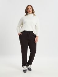 Relaxed-fit jogger pants with contrast stripe