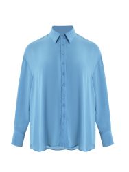 Crepe essential long-sleeve shirt