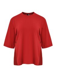 Relaxed fit sweatshirt with split hem