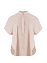 Short-sleeve shirt with "Charismatic" rhinestone detail