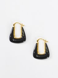 Geometric hoop earrings