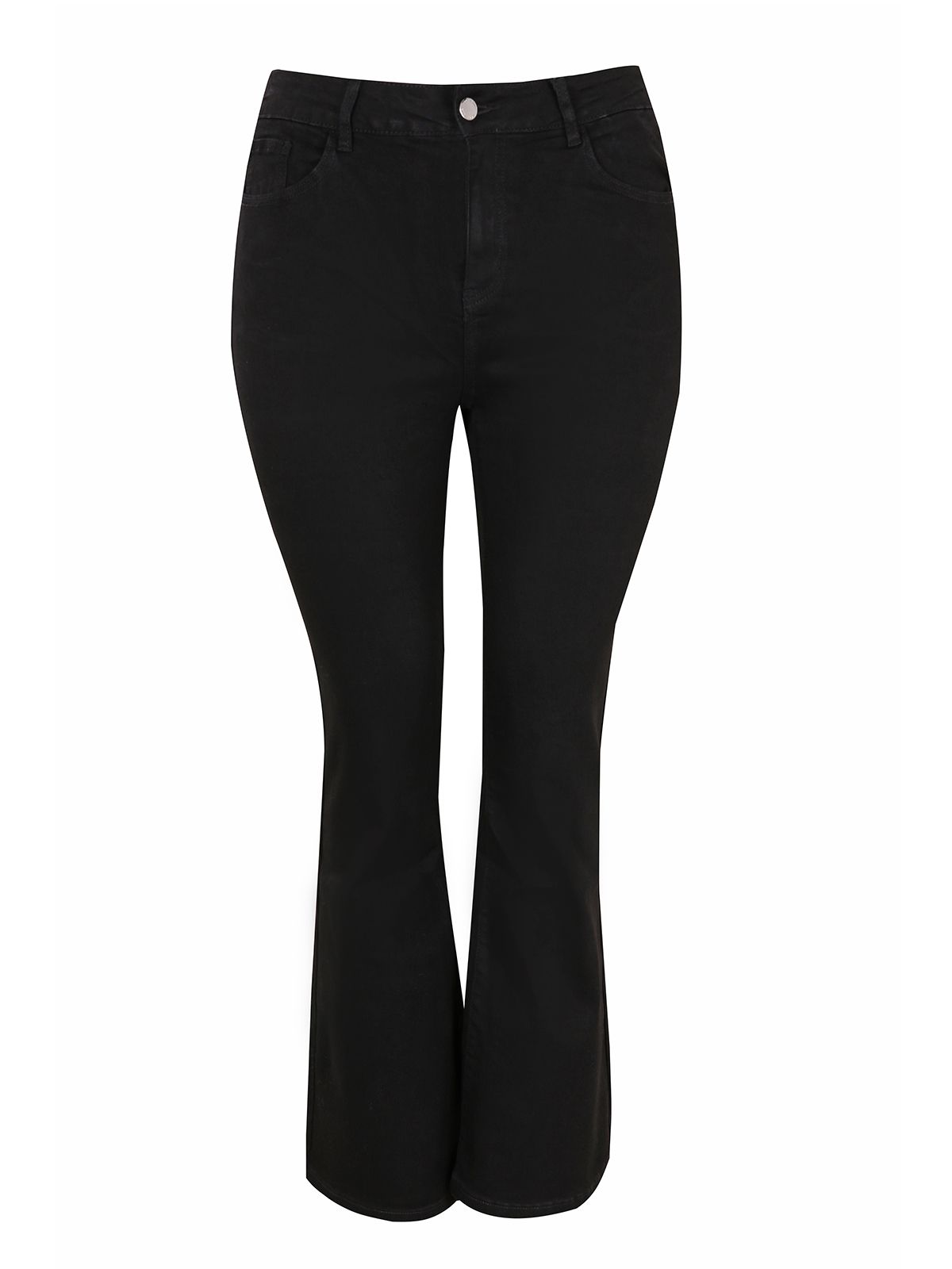 Mat Fashion Basic τζιν καμπάνα Μαυρο