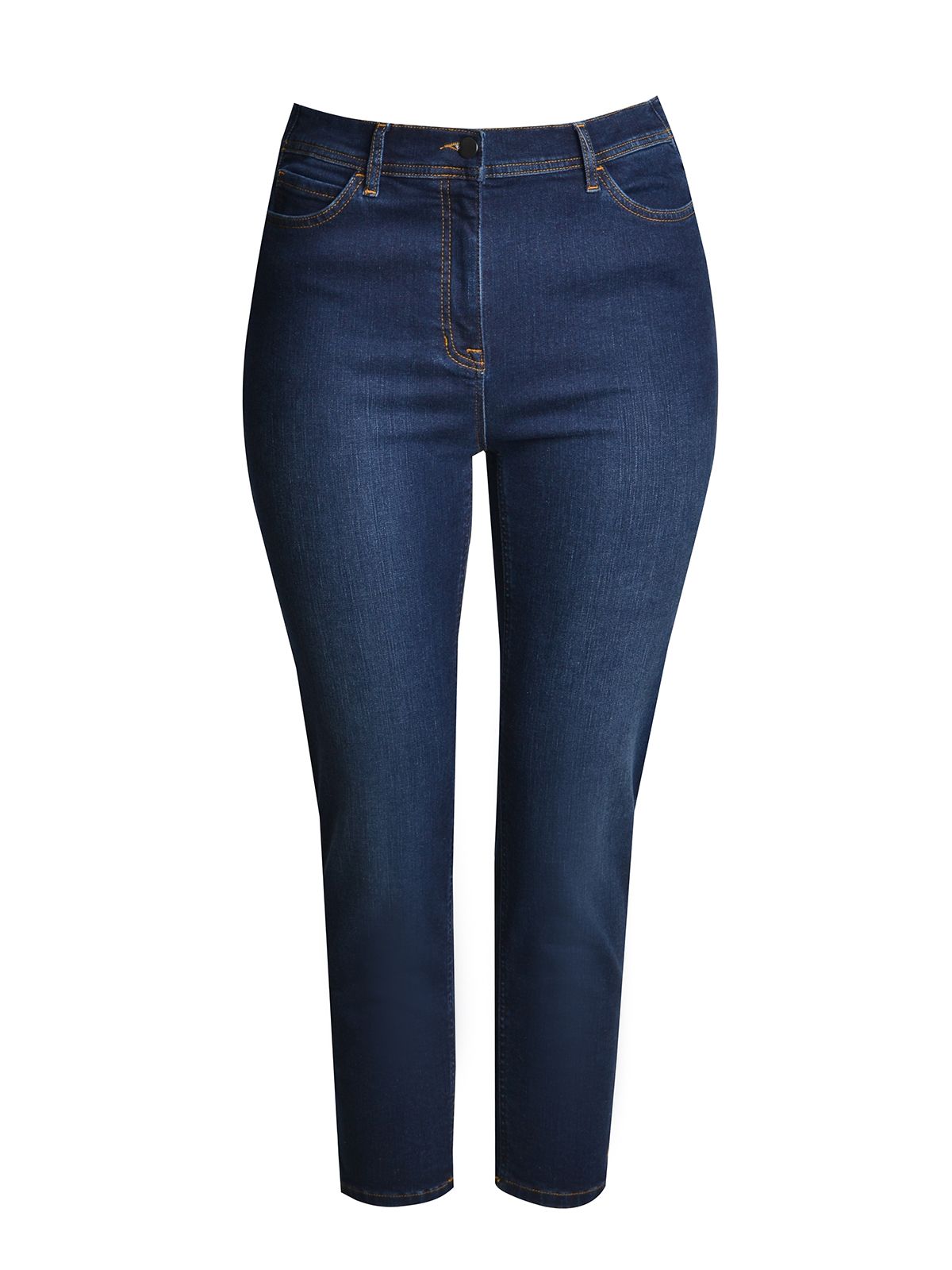 Mat Fashion Τζιν μπλε σε γραμμή mom fit Μπλε