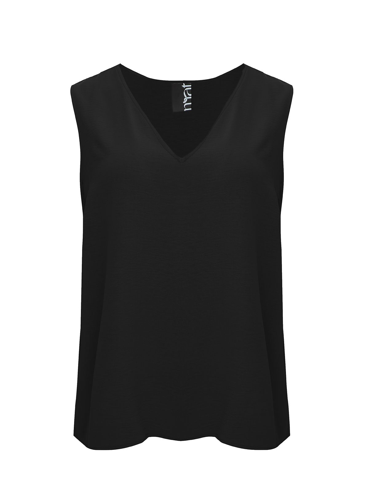 Airwashed crepe sleeveless top