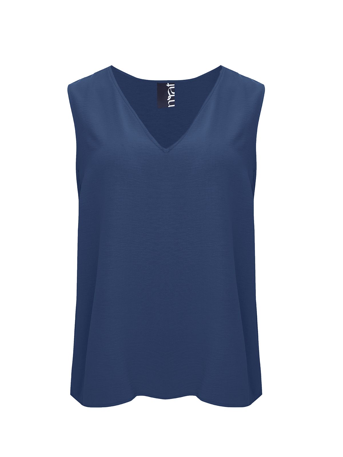 Airwashed crepe sleeveless top
