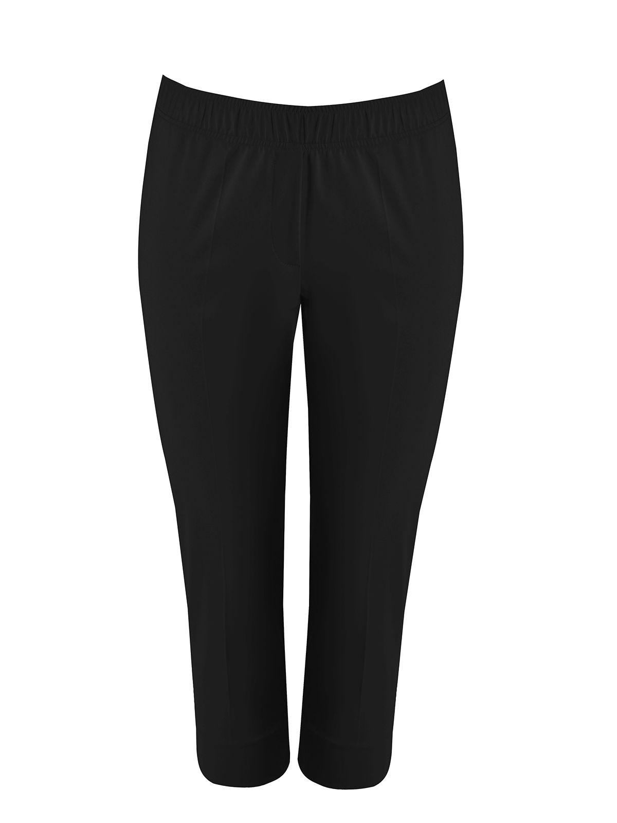 Mat Fashion Basic βαμβακερό παντελόνι κάπρι Μαυρο