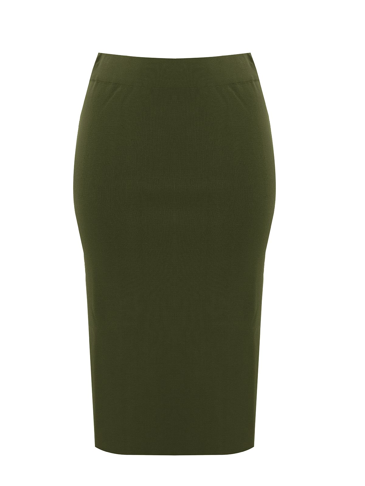 Mat Fashion Basic πλεκτή φούστα σωλήνας  Πρασινο