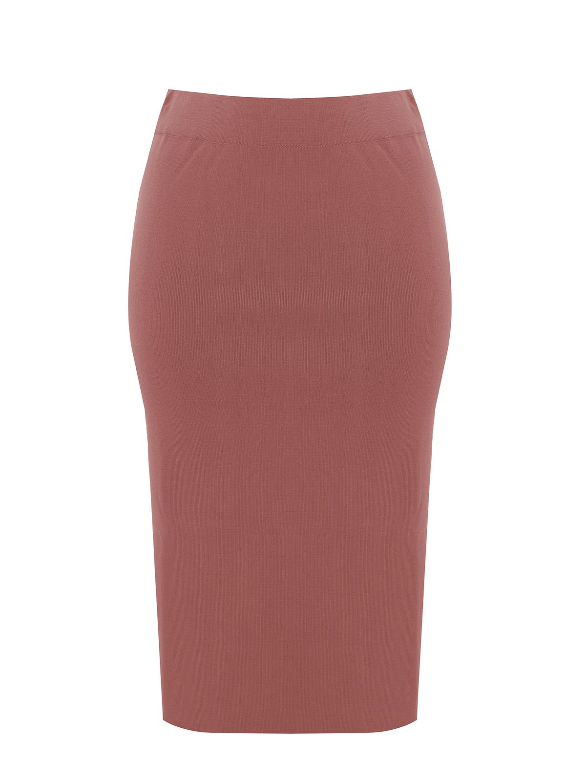 Mat Fashion Basic πλεκτή φούστα σωλήνας  Ροζ