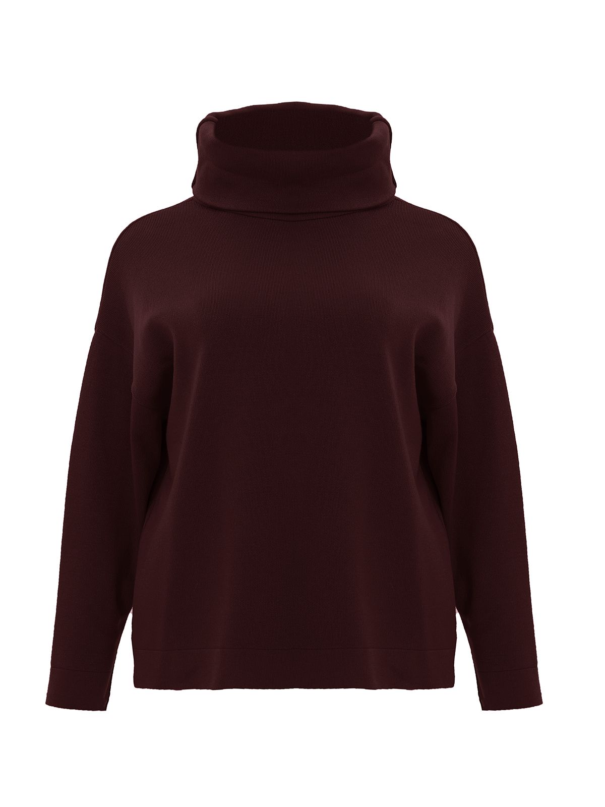 Mat Fashion Basic πλεκτή μπλούζα ζιβάγκο Μπορντο