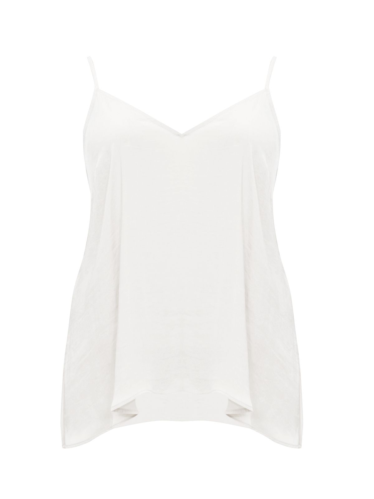 Mat Fashion Basic αμάνικο τοπ σατέν Λευκο