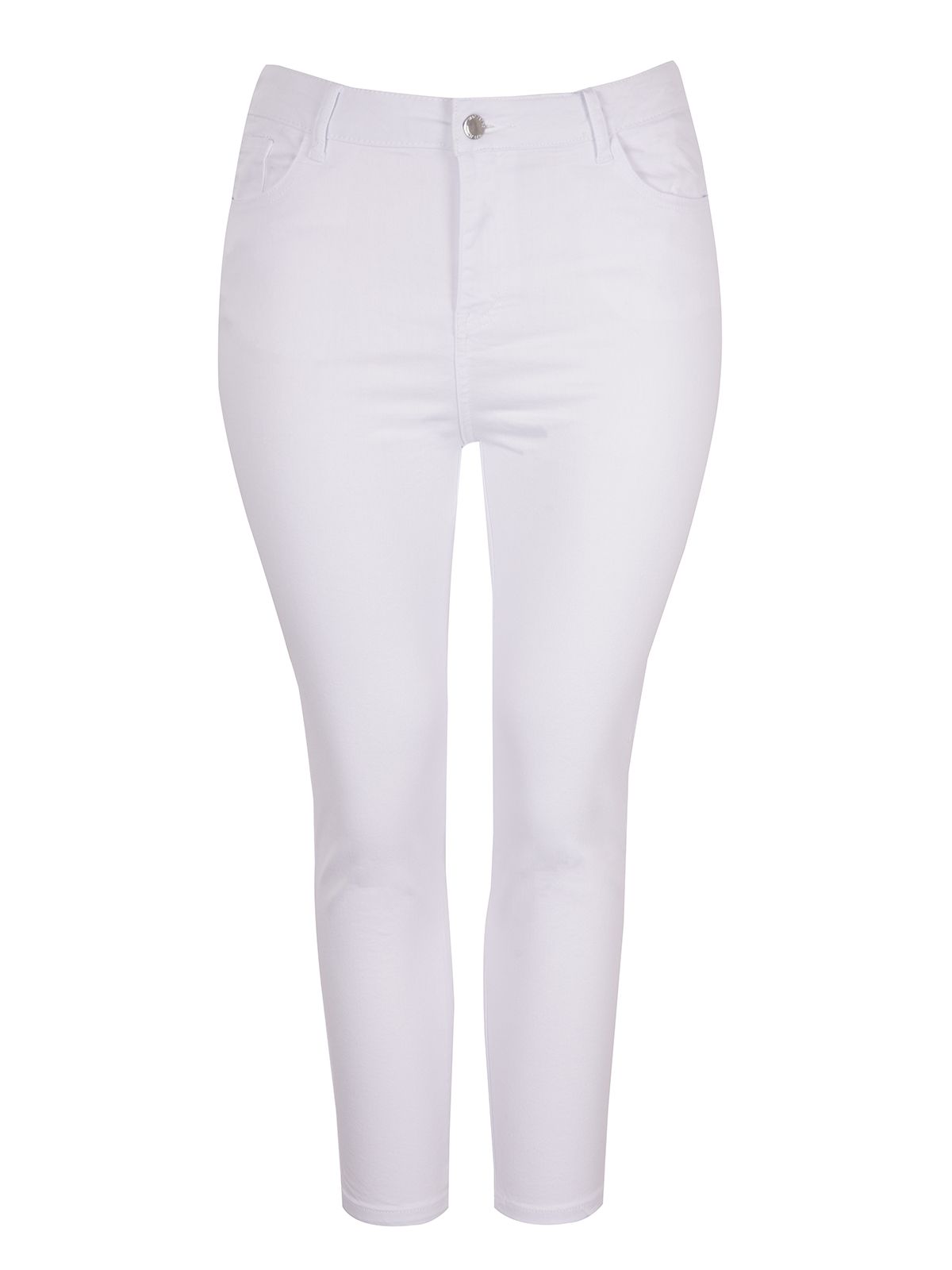 Mat Fashion Basic τζιν slim Λευκο
