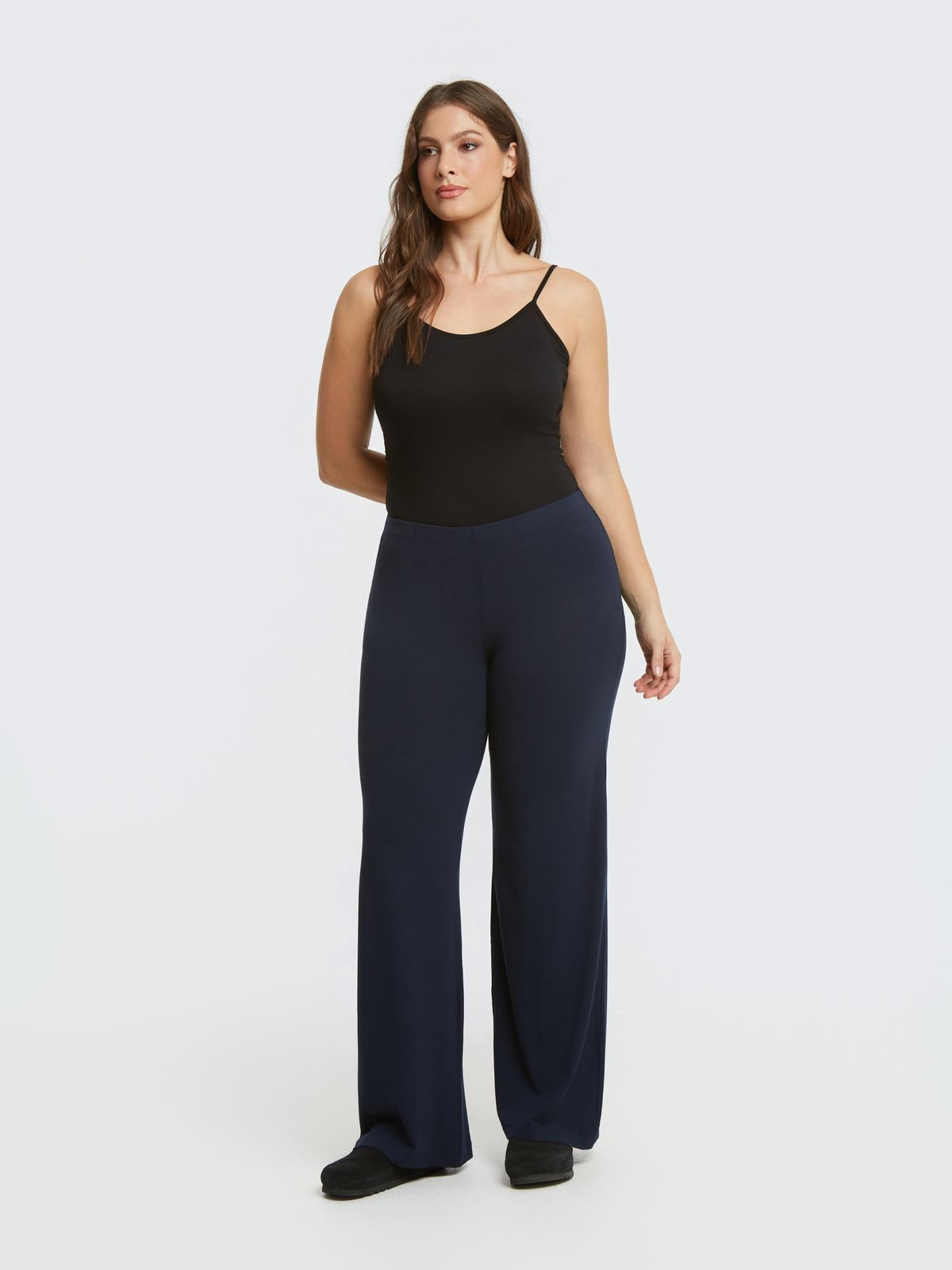 Mat Fashion Basic παντελόνα βισκόζη Μπλε
