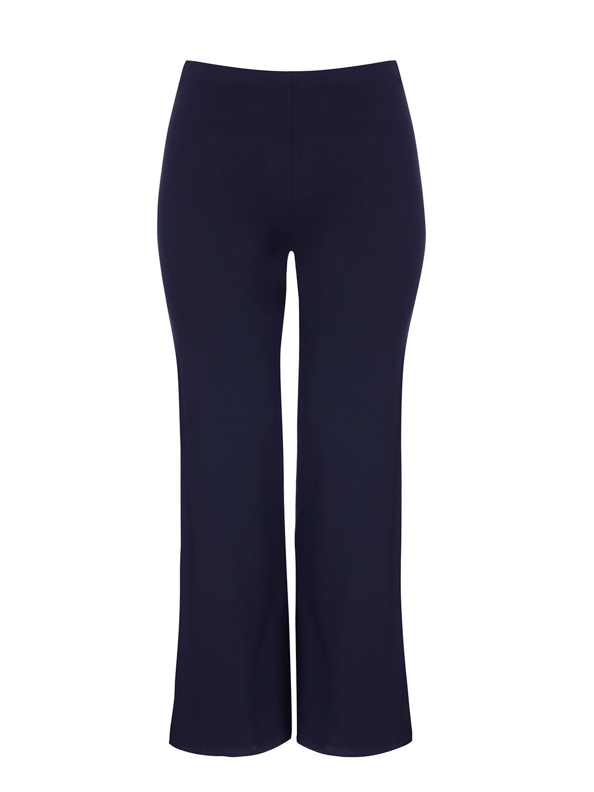 Basic viscose wide-leg pants