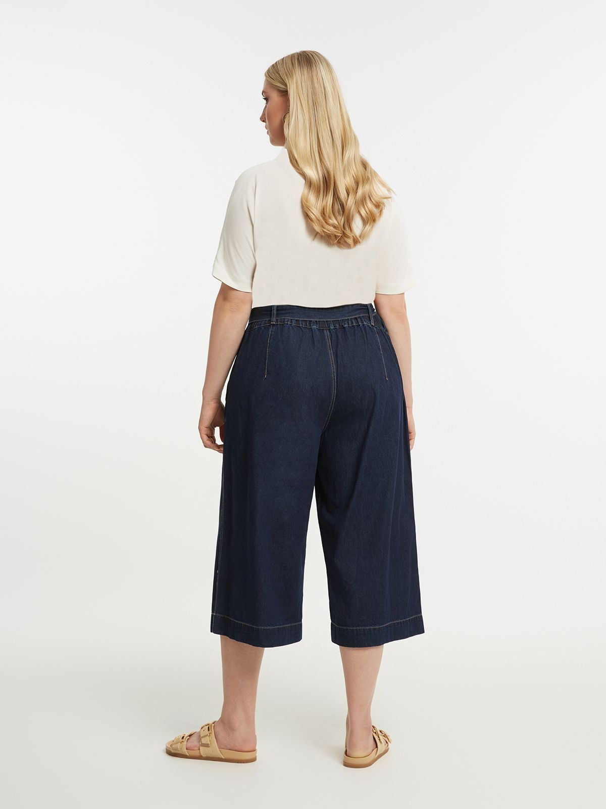 ΒΕΡΜΟΥΔΑ ΤΖΙΝ WIDE LEG DENIM