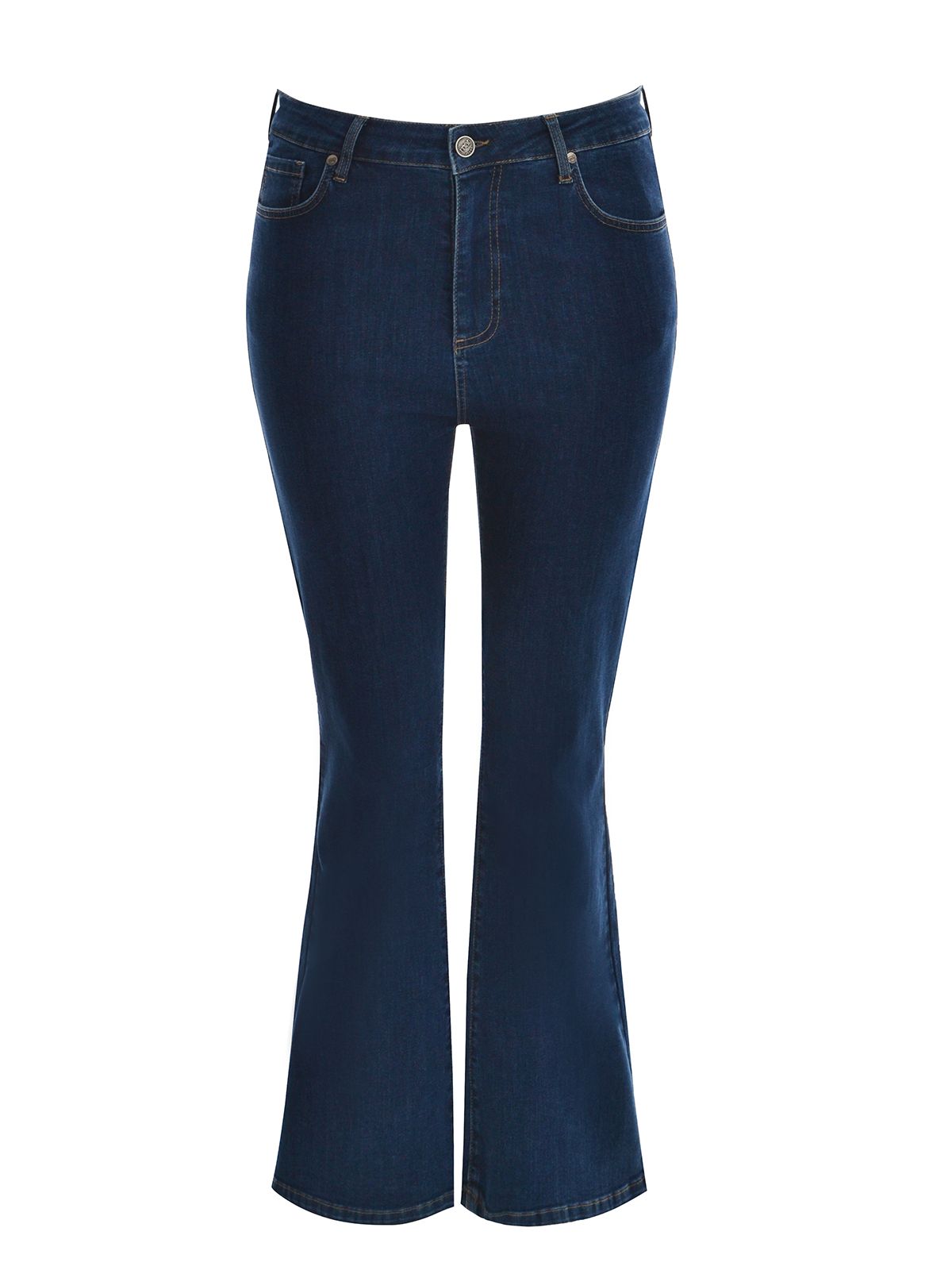 Mat Fashion Τζιν μπλε σε γραμμή bootcut Μπλε