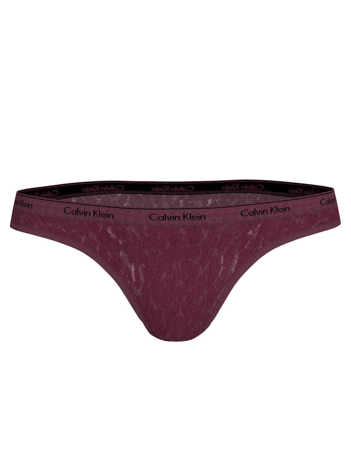 Calvin Klein  Σλιπ Brazilian Με Δαντέλα Μπορντο