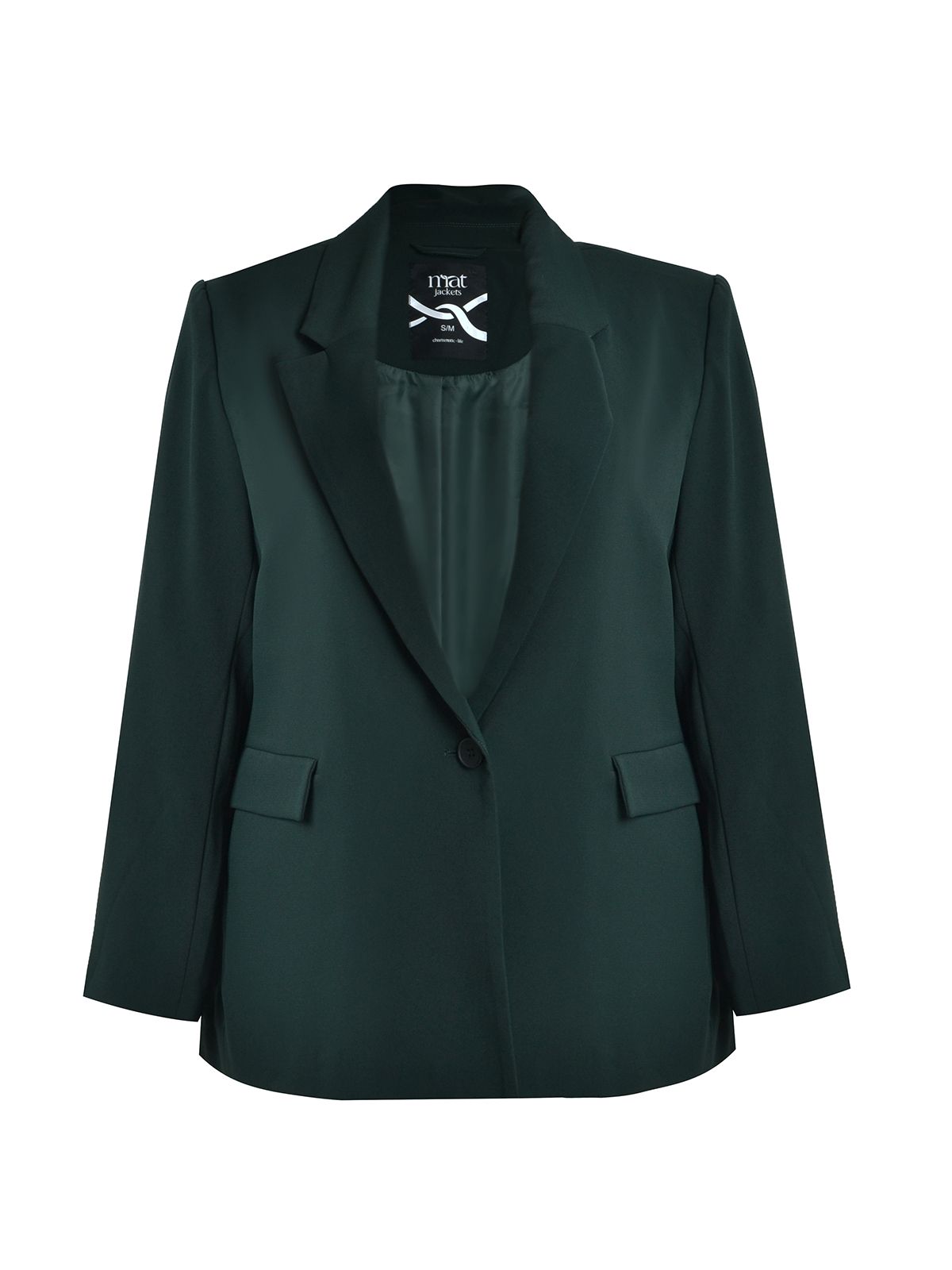 Mat Fashion Κλασικό tailored σακάκι  Πρασινο