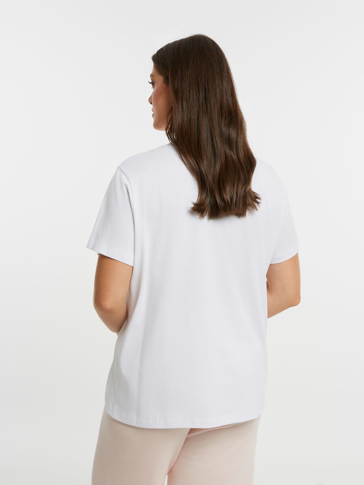 Cotton t-shirt with Cosmopolitan cocktail print