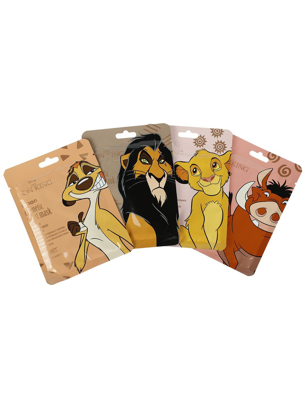 Disney Lion King Cosmetic Sheet Mask Collection Lion King 4x25ml