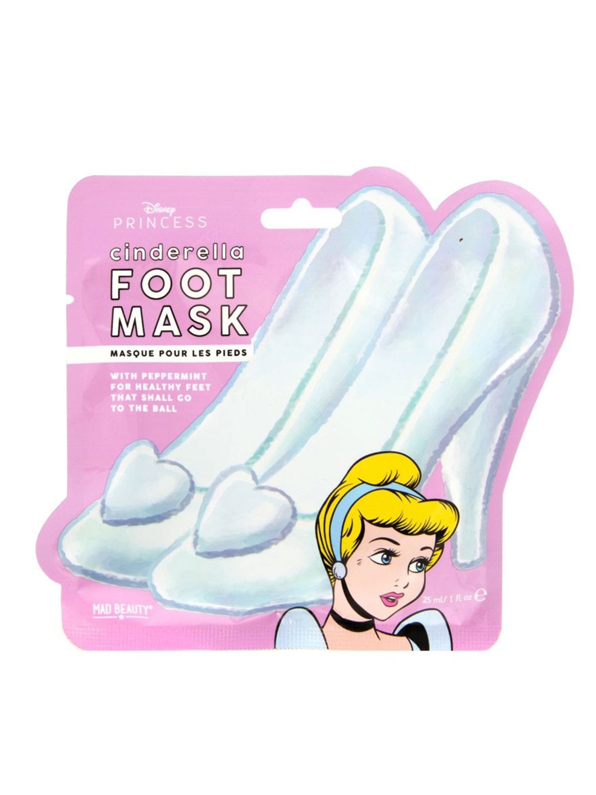 Mad Beauty Μάσκα ποδιών Cinderella με Μέντα Disney POP Princess 25ml 