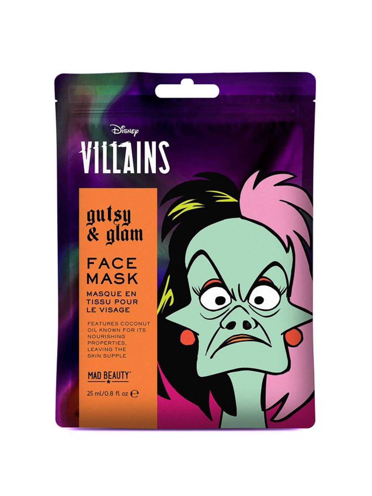 Mad Beauty Μάσκα Προσώπου Disney Pop Villains Face Mask Cruella 25ml 
