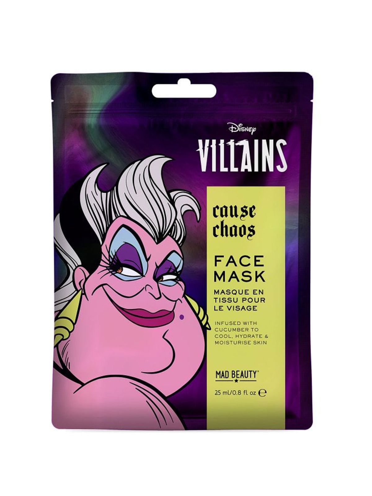 Mad Beauty Μάσκα Προσώπου Disney Pop Villains Face Mask Ursula 25ml 