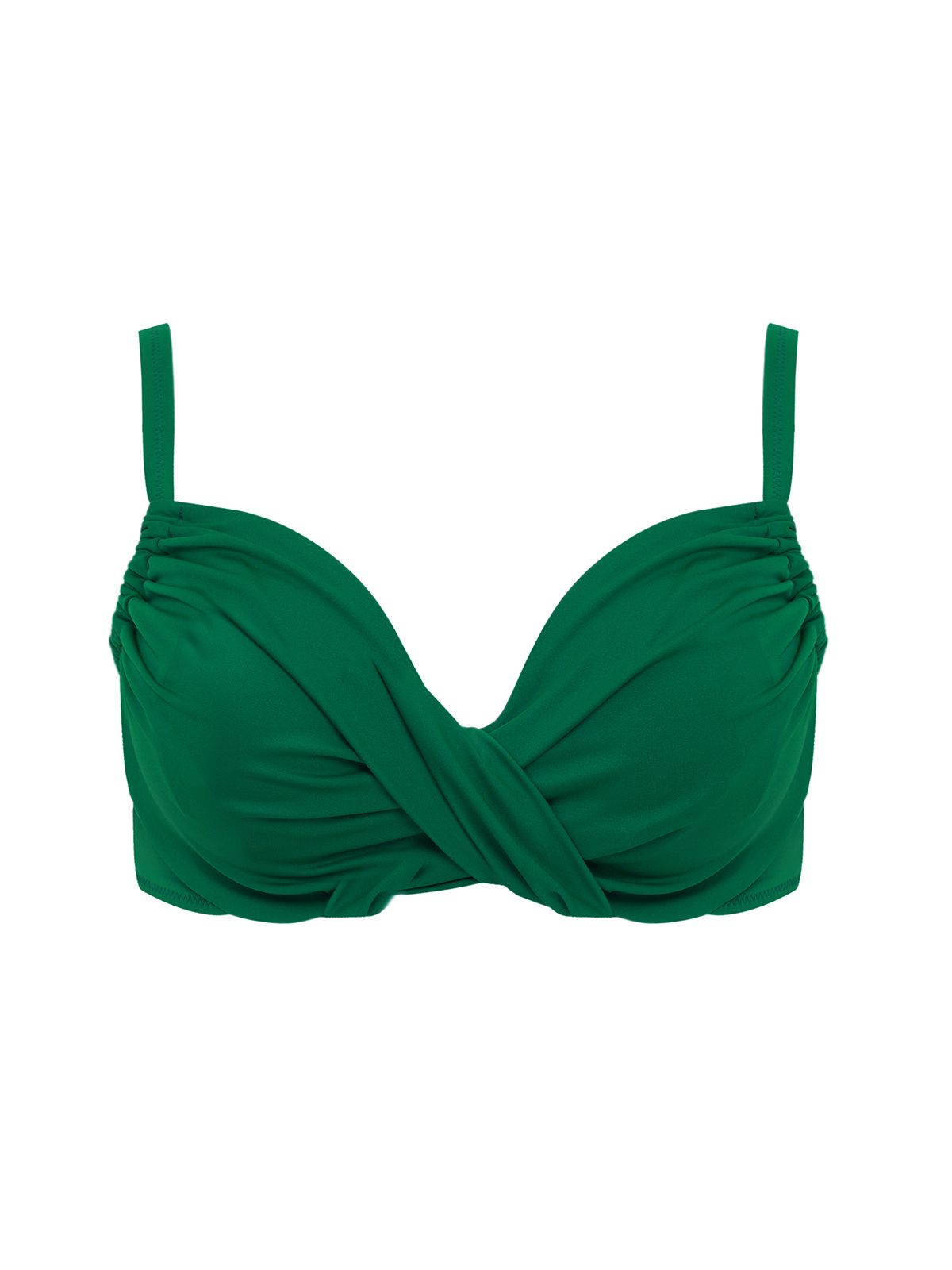 Draped bikini top