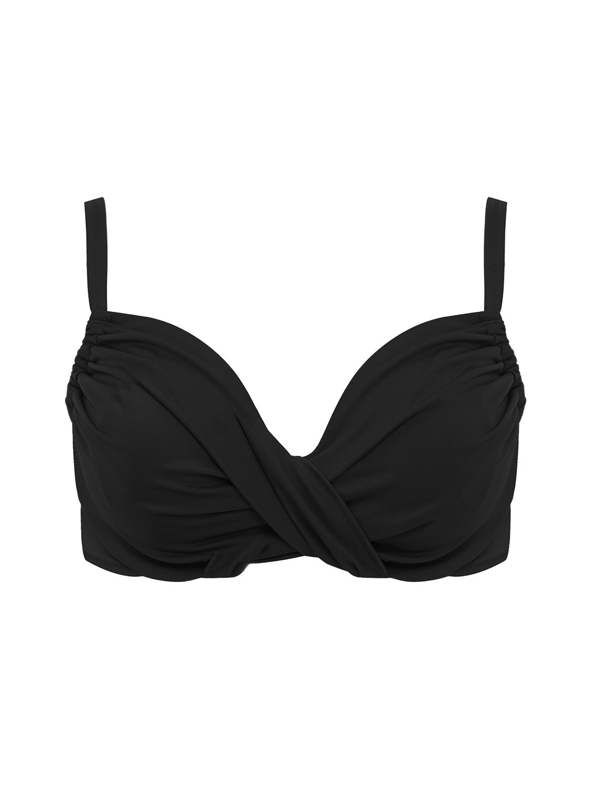 Draped bikini top