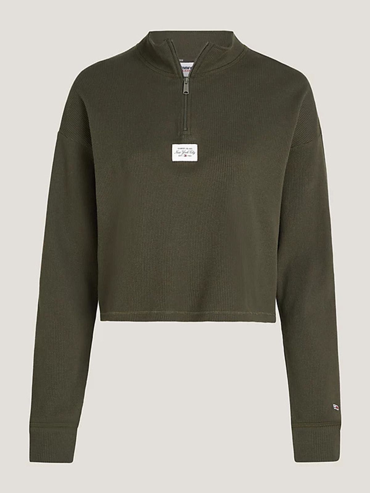 Tommy Hilfiger Μπλούζα Essential Waffle Knit Lounge Sweatshirt Πρασινο