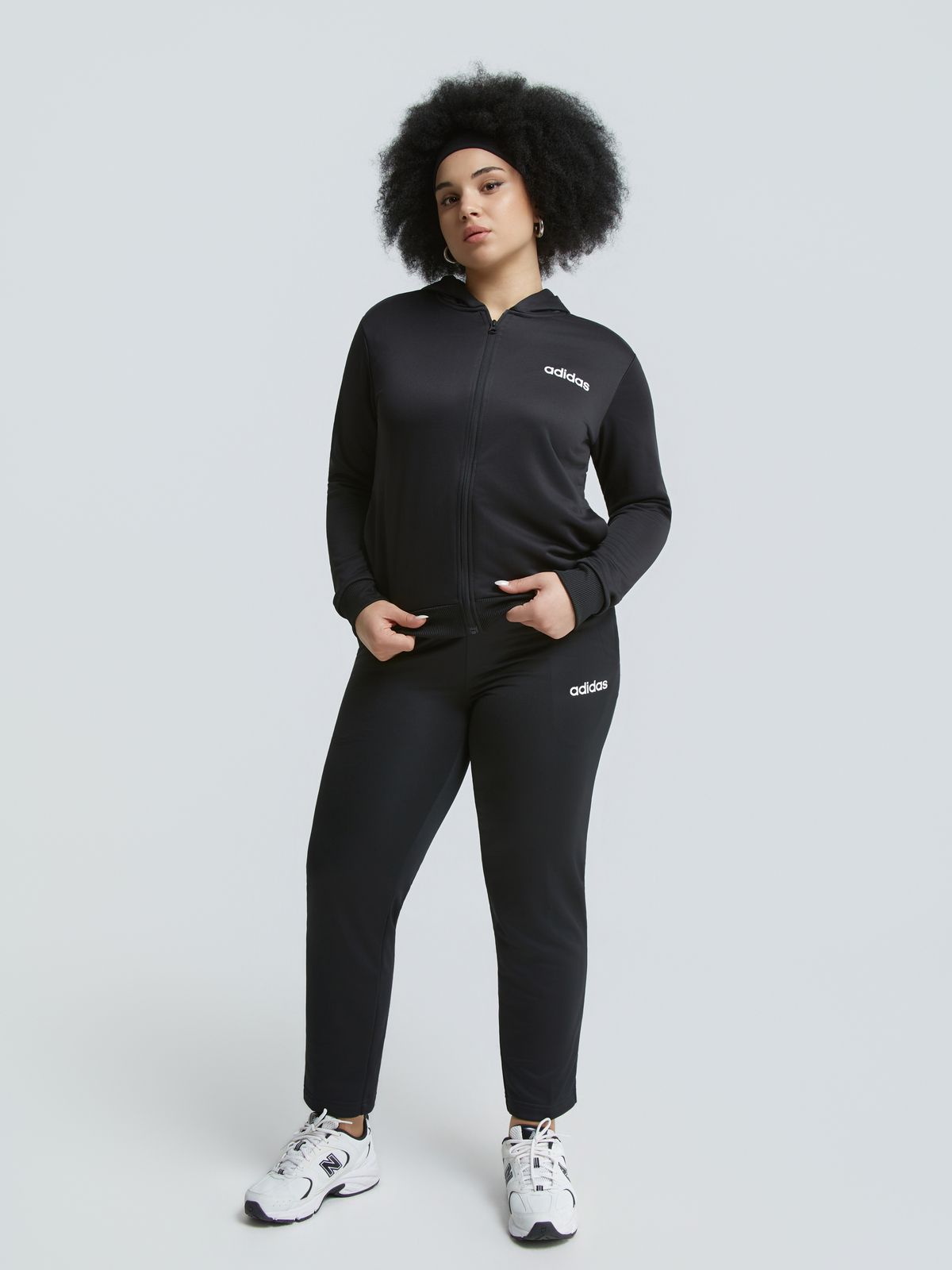 Adidas Σετ Φόρμας Essentials Linear  Μαυρο