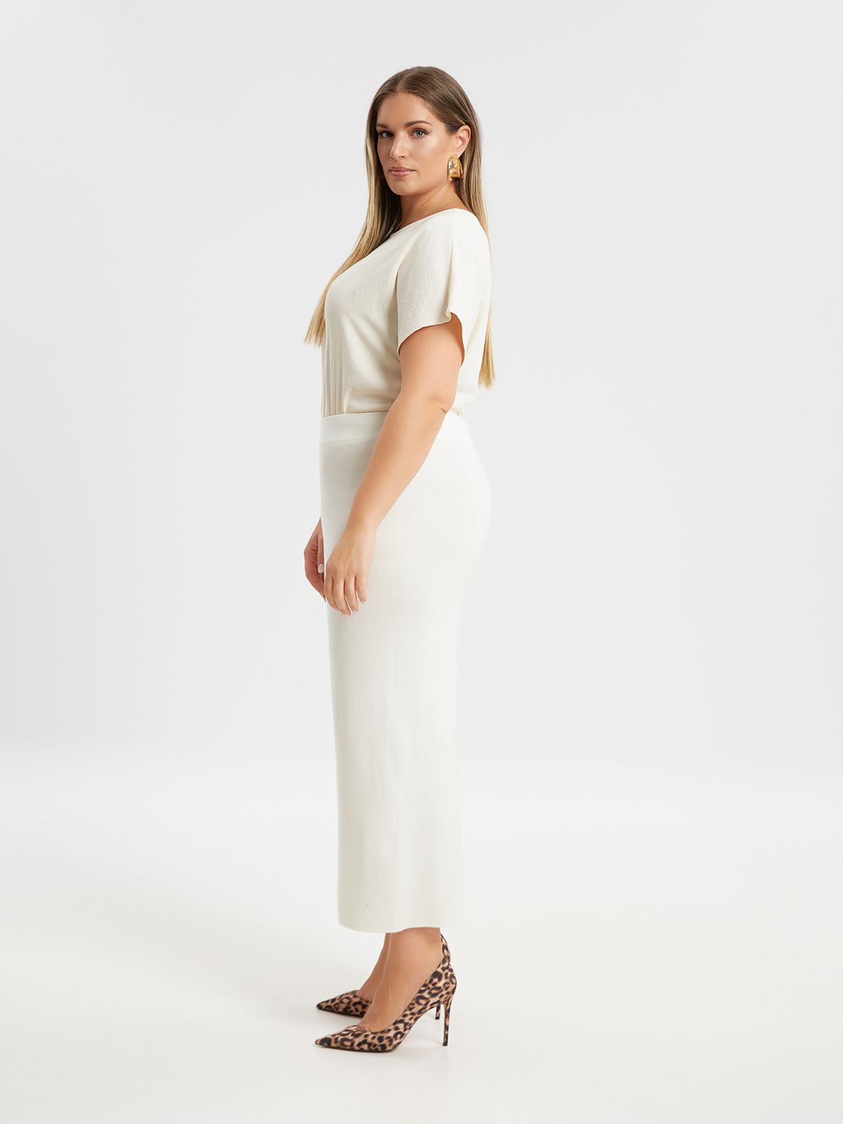 Fine knit culotte trousers