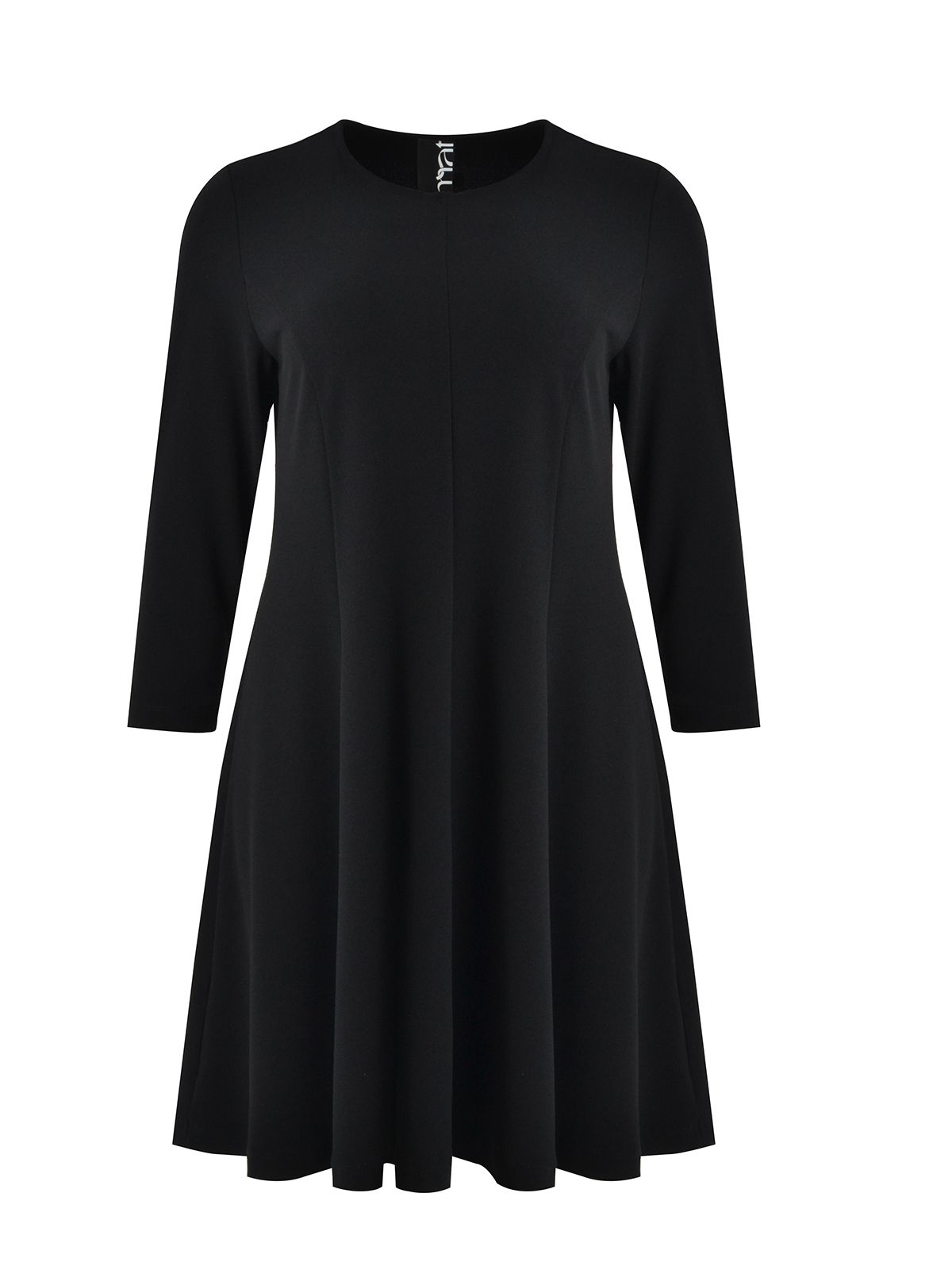Mat Fashion Φόρεμα jersey σε Α-γραμμή Μαυρο