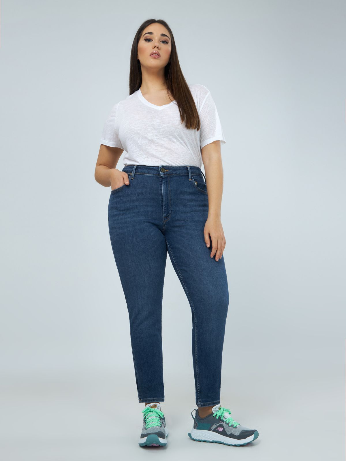 Lee Τζιν Foreverfit Dark Subtle Worn Μπλε