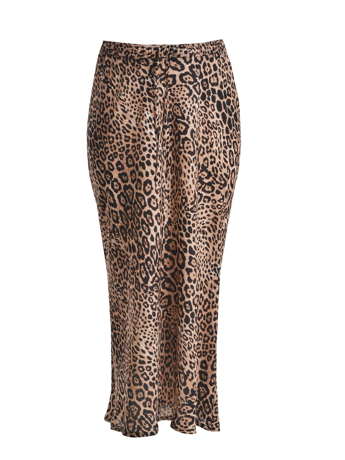 Mat Fashion Σατέν φούστα με animal print μοτίβο Animal Print