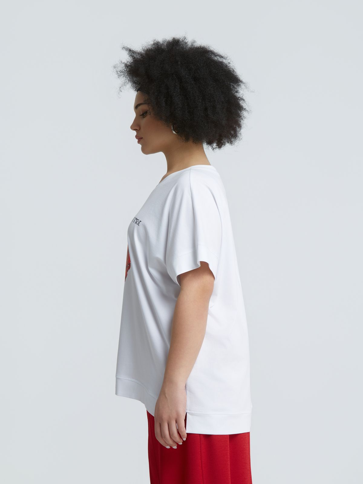 Heart printed cotton t-shirt