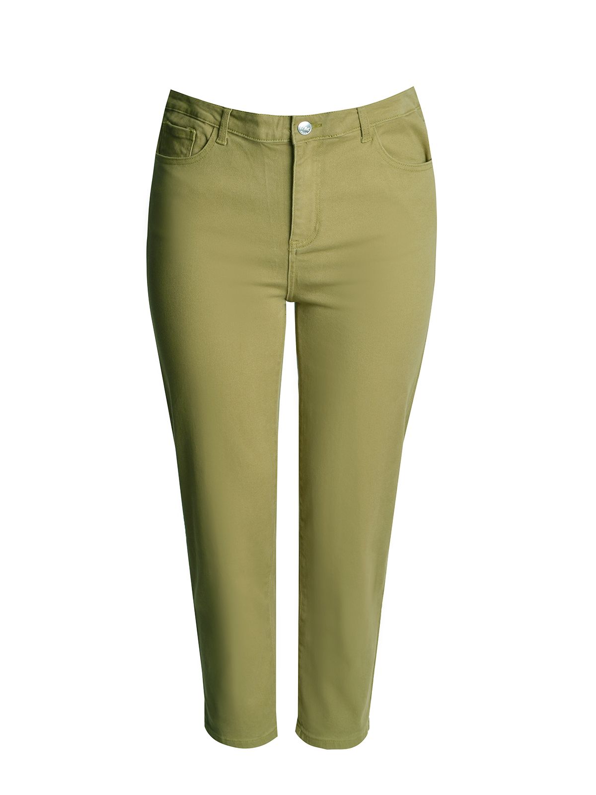 Mat Fashion Ψηλόμεσο τζιν mom fit Πρασινο