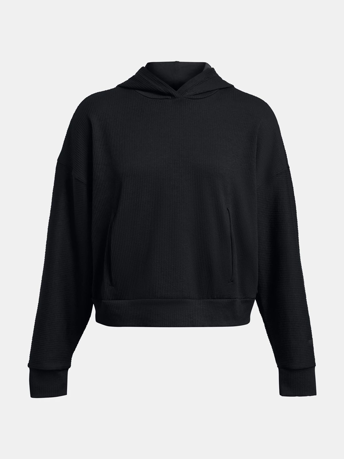 Under Armour Μπλούζα UA Journey Rib Oversized Hoodie Μαυρο