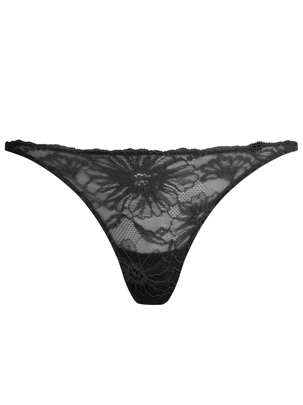 Tommy Hilfiger Σλιπ Thong Δαντελένιο Μαυρο