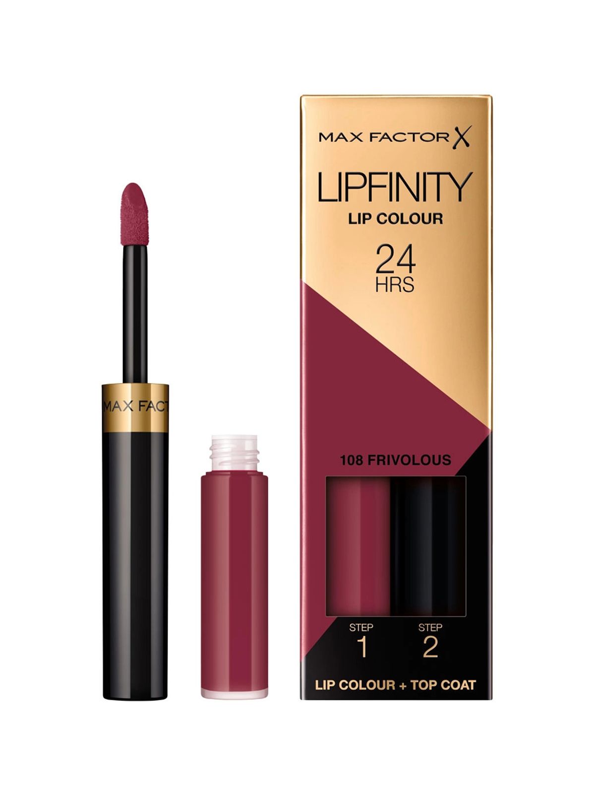 Max Factor Lipfinity Liquid Lipstick | 108 Frivolous Μπορντο