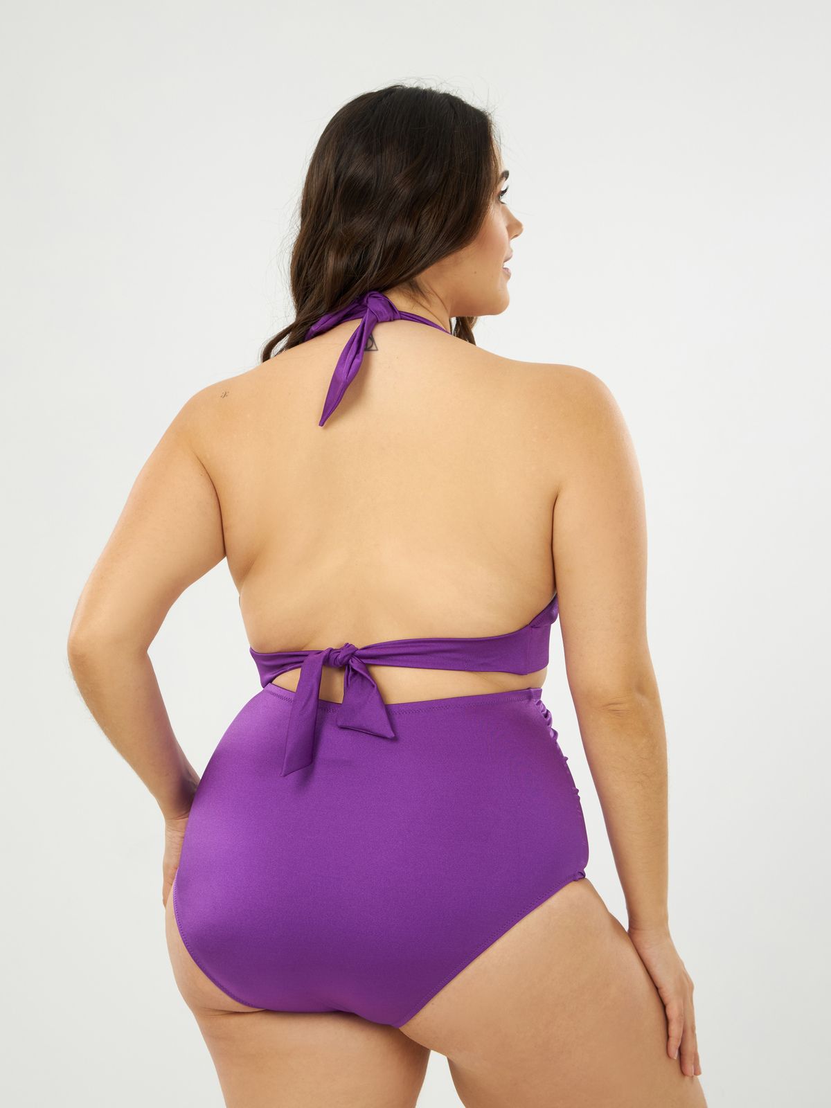 Shaping high waist bikini bottom 