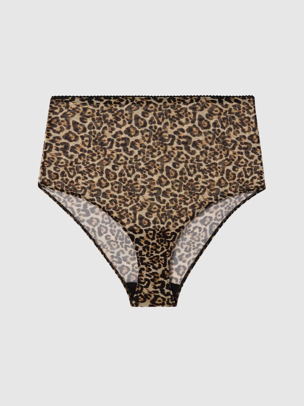 Understatement Διχτυωτό σλιπ ψηλόμεσο λεοπάρ Animal Print