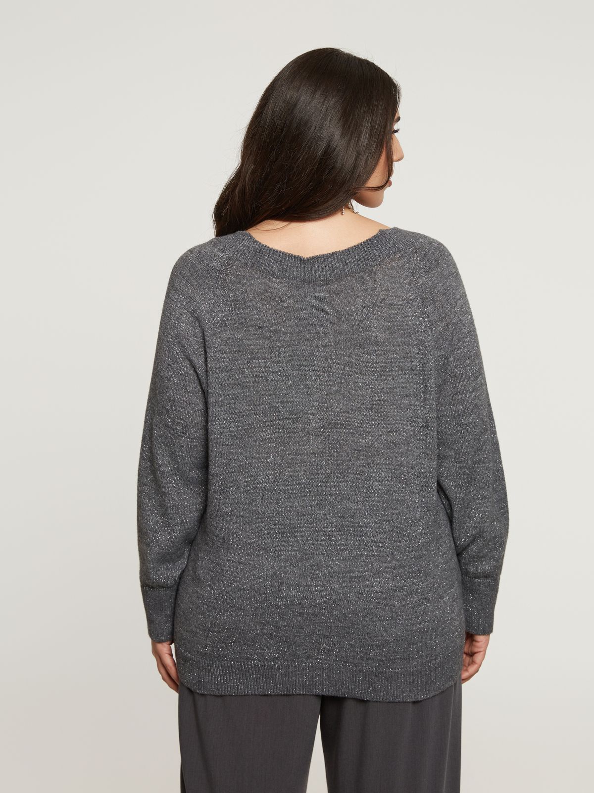Wool-blend boat-neck sweater