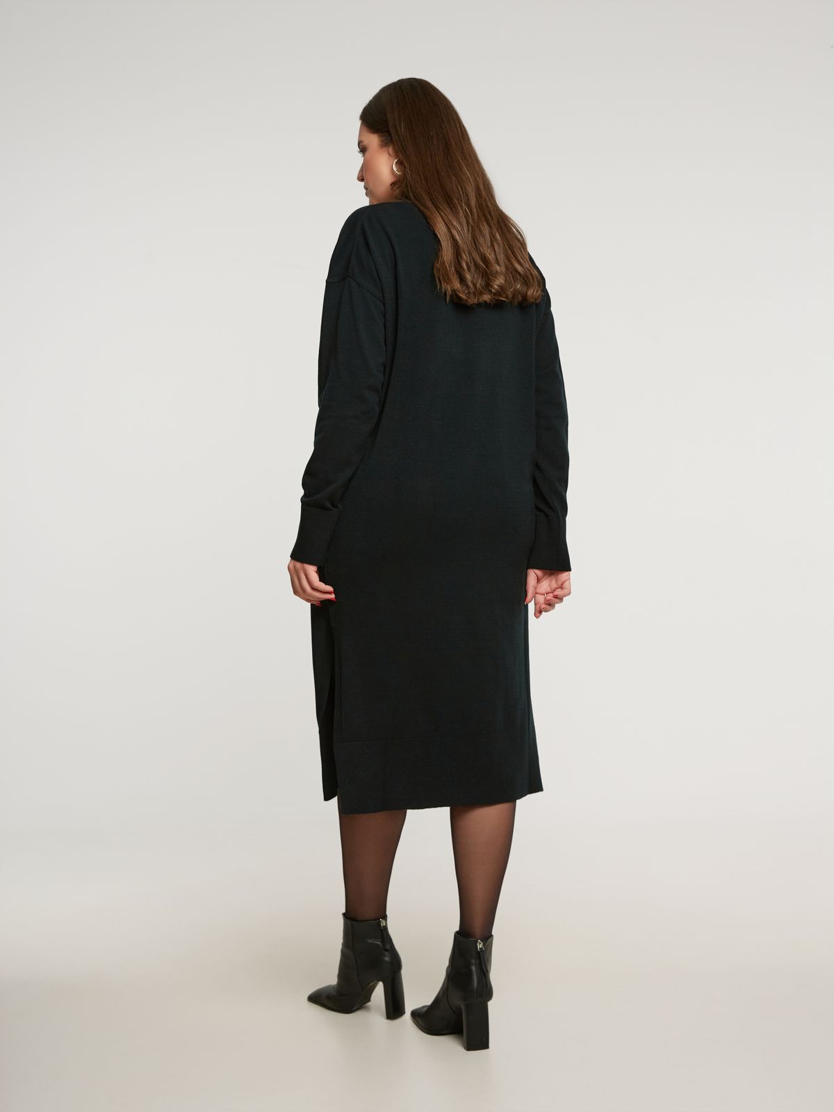 Knit turtleneck dress
