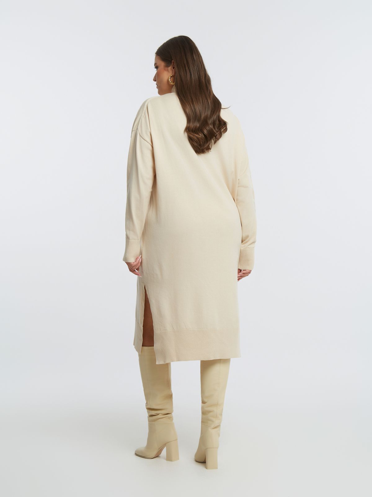 Knit turtleneck dress