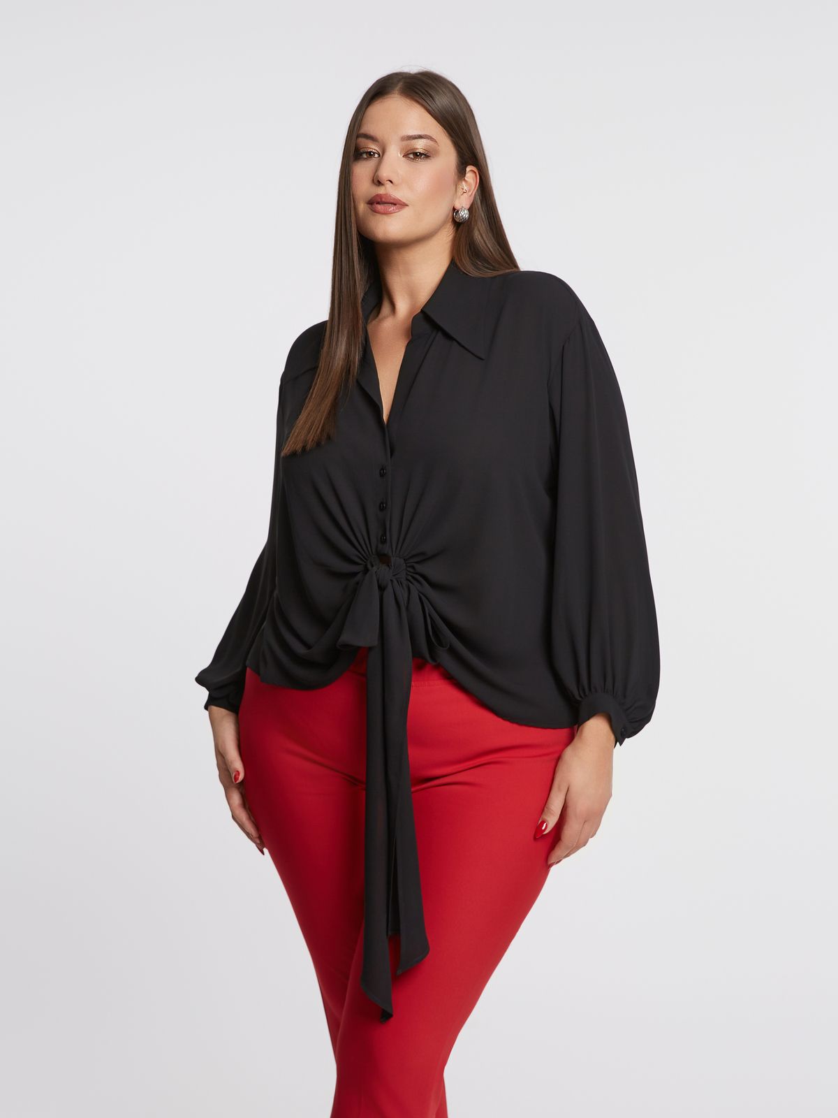 Front tie detail shirt
